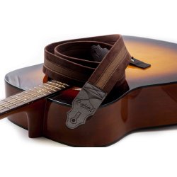 RightOn! Plain Brown Guitar Strap